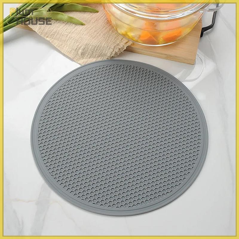 PlumHOUSE Thảm Silicon Lớn Coaster Chịu Nhiệt Placemat Honeb Chống Trơn Trượt Nồi Giá Để Bàn Thảm Cốc Tròn Thảm Phụ Kiện Nhà Bếp VN