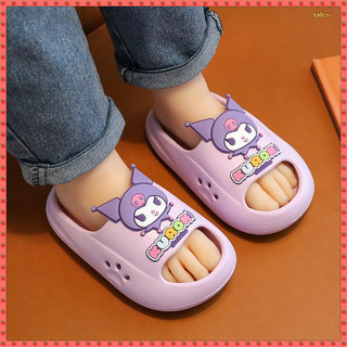 Sanrio Dép Trẻ Em Kuromi Giai Điệu Lớn Chó Pudding Chó Pacha Chó Phòng Tắm Trong Nhà EVA Chống Trơn Trượt Dép Đế Dày Hoạt Hình Dễ Thương Bé Trai Bé Gái Dép Đi Trong Nhà Dép Sandal