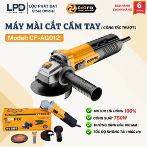 Máy mài cắt COOFIX CF-AG012 công suất 750W công tắc trượt cực bền, tặng 5 đá cắt chính hãng