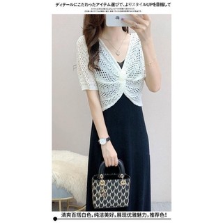Áo sơ mi batwing cho phụ nữ, áo blazer bolero trắng đen, tay ngắn dài, áo ren filipiniana, đầm nữ