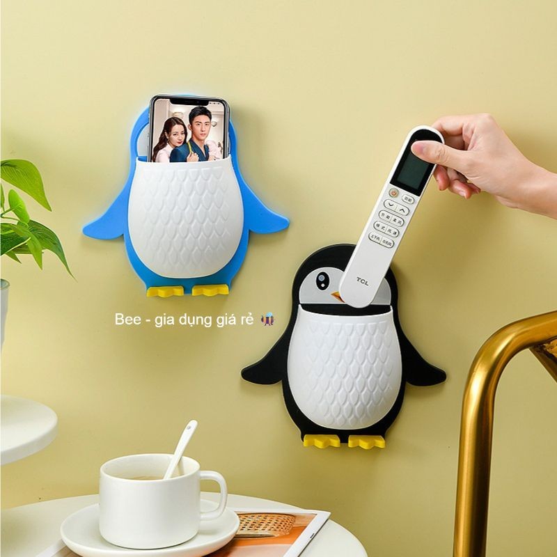 Khay đựng đồ dán tường chim cánh cụt, Khay đựng đồ nhà tắm, nhà bếp chính hãng Việt Nhật (ms 5706)