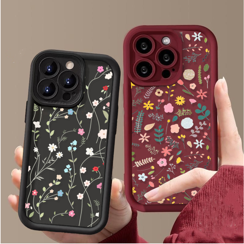 Ốp Điện Thoại Cho Samsung Galaxy S25 S23 S24 Ultra Plus S24FE S23FE S20FE Ốp Lưng Thời Trang Y2K Hoa Cô Gái Silicon Mềm Mại