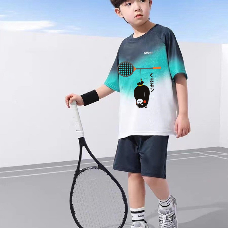 YONEX unisex lưới thoáng khí ngắn tay cầu lông trẻ em, quần vợt, bóng đá, bóng chuyền bộ đồ thể thao tập luyện cho chạy bộ đường dài và thể thao marathon