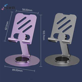 Kim loại YOWEI 360° Xoay Điện Thoại Di Động Giá Đỡ Máy Tính Bảng Chống Trượt Có Thể Gập Lại Điều Chỉnh Di Động Lười Để Bàn Sống Điện Thoại Di Động Đứng Gắn VN