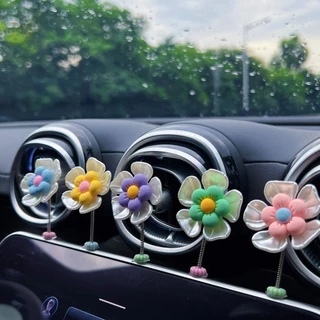 5 Chiếc Lắc Đầu Hoa Trang Trí Ô Tô / Tự Động Dễ Thương Nhảy Múa Hoa Trang Trí / Bảng Điều Khiển Ô Tô Để Bàn Gương Chiếu Hậu Trang Trí