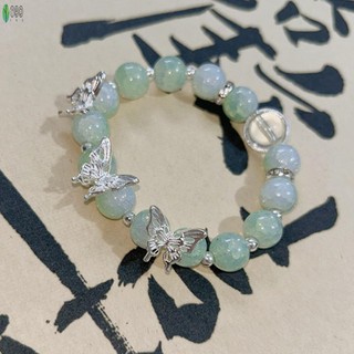 Vòng Tay Đính Hạt Cổ Điển với Bướm Trang Trí Ánh Sáng Sang Trọng - Trang Sức Thời Trang cho Mua Sắm và Hẹn Hò