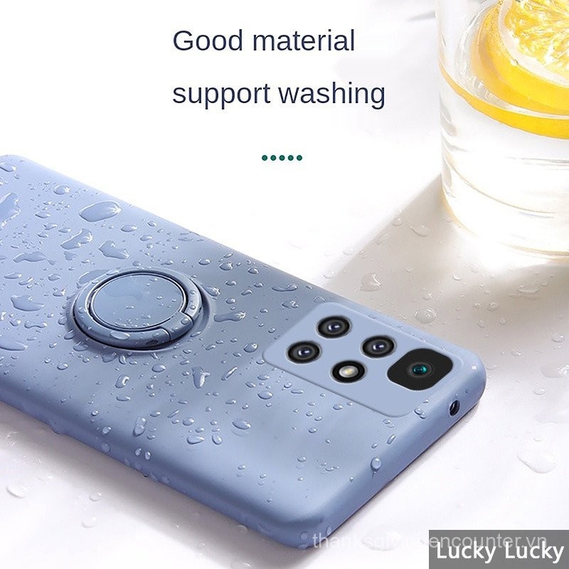 Ốp lưng Redmi NOTE10 4G NOTE10S Note 11 Pro Plus 5G sang trọng, silicone lỏng mềm chống sốc, giá đỡ từ tính, dây đeo, Xiaomi Mi Redmi Note 11 Pro+