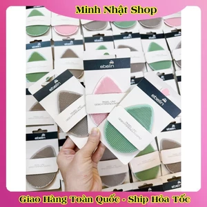 Miếng rửa mặt Silicon và bọt biển Ebelin Đức bền & sạch sâu lỗ chân lông