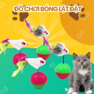 Bóng Lật Đật Kèm Thú Bông - Đồ Chơi Cho Mèo