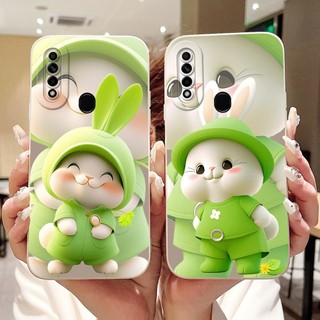 Dành Cho Oppo A31 (2020) / A8 (2019) Vỏ Hoạt Hình Mèo Thỏ Dễ Thương Mới Oppo A31 A8 CPH2015 Vỏ Điện Thoại Silicon Mềm Bảo Vệ Ống Kính