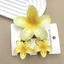 BORAGETE 3 Cái / bộ Vuốt Tóc, Kẹp Tóc Hoa Chuyển Màu Hoa Hawaii, Phụ Kiện Tóc Acrylic Nhiều Màu Sắc Đi Biển