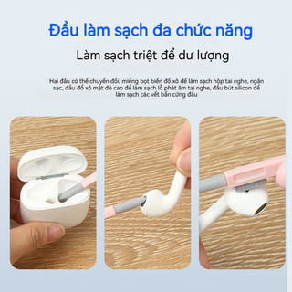 Bộ dụng cụ vệ sinh 7 trong 1 đa năng làm sạch AirPods bàn phím laptop điện thoại