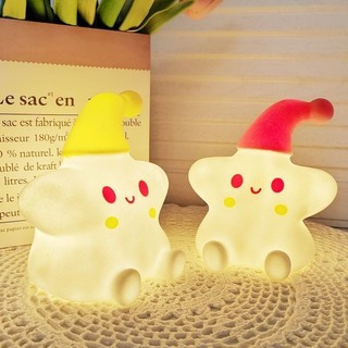 Mới Ngôi Sao Nhỏ Đèn Bàn Đầu Giường Mini Đèn Ngủ Quà Tặng Cảm Ứng LED Đèn Ngủ Trẻ Em Đồ Chơi Quà Tặng