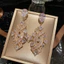Handmade Phong Cách Mới Dài Zircon Hoa Ánh Sáng Bông Tai Sang Trọng Bán Buôn