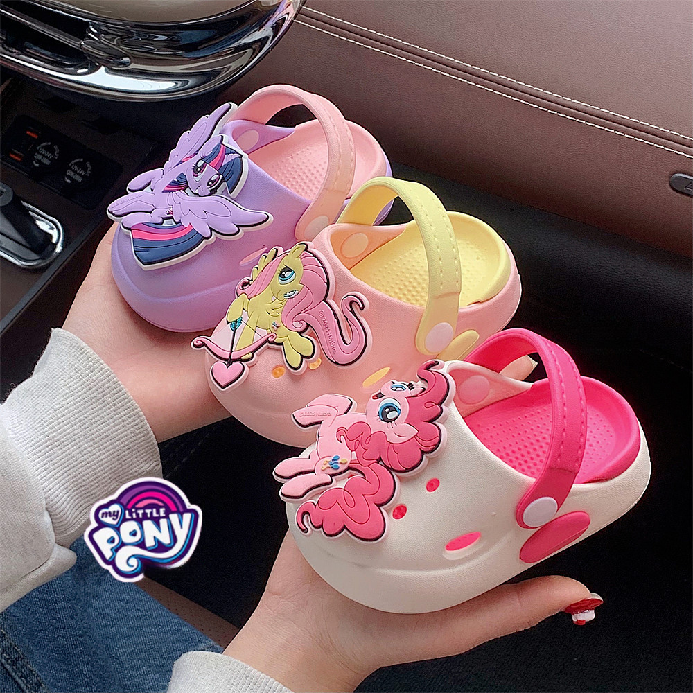 XIXITIAO Chính Hãng My Little Pony Dép Dép Trẻ Em Bé Gái Đi Biển Mùa Hè Dép Thoải Mái