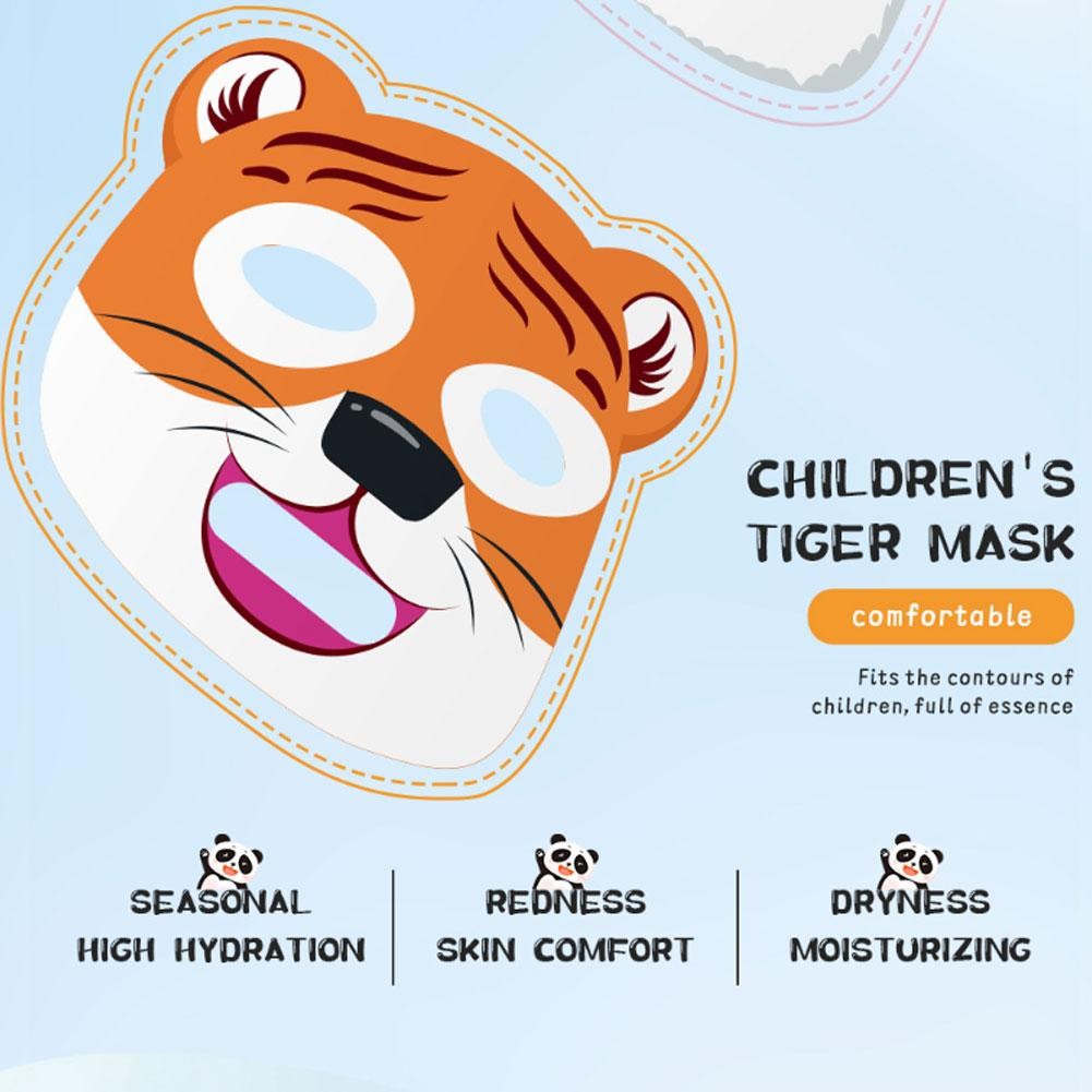 Mặt nạ trẻ em hình động vật hoạt hình dưỡng ẩm, dễ thương K8z2