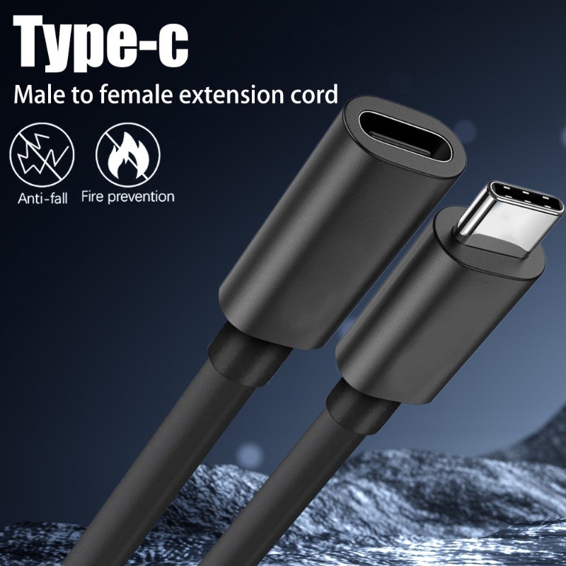 Cáp nối dài USB Male sang Type C cao cấp - Đầu nối âm thanh và truyền dữ liệu bền bỉ - Cáp sạc di động tốc độ cao