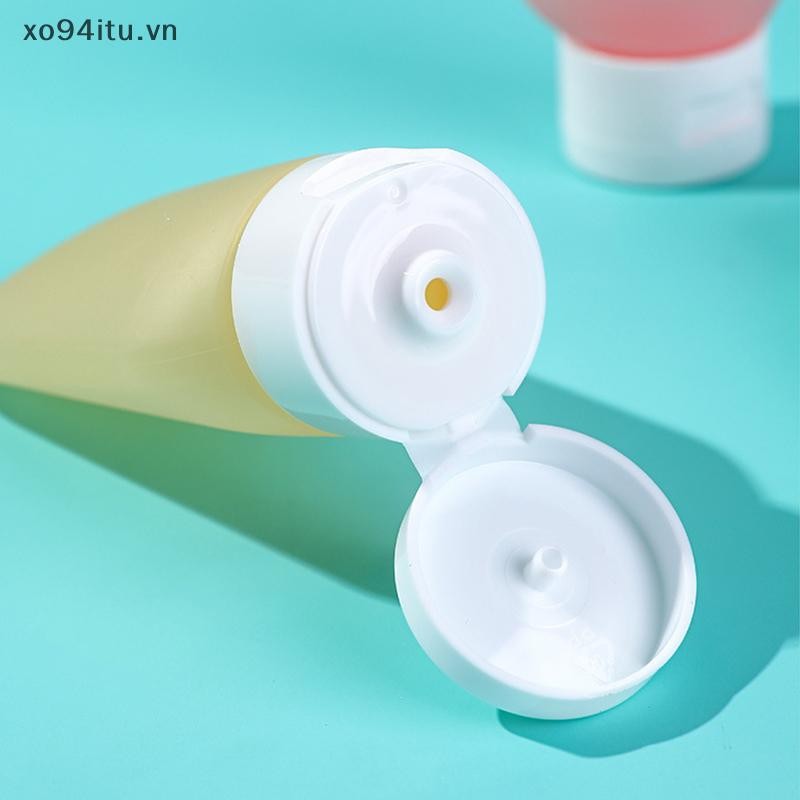 XOITU 3 Cái / bộ Chai Có Thể Đổ Lại 60ml Silicon Mềm Lotion Hộp Bóp Ống Trống Chai Di Động Du Lịch Dầu Gội VN