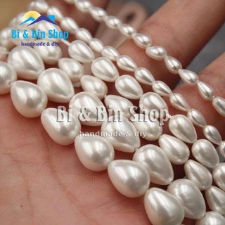 Hạt Trai Chuỗi Ngọc Nhân Tạo Hình Giọt Nước Làm Dây Chuyền, Vòng Tay, Trang sức Thủ Công