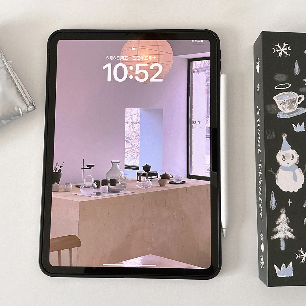 Vỏ Acrylic Cứng Chơi Chim Cánh Cụt Cho Mini6 Mini7 A17Pro IPad 5 6 7 8 9 10 11 A16 Air 2 3 4 5 6 Air 11 M2 Pro10.5 10.2 "Pro11 2018 2020 2021 2022 M4 Pro13 2024 2025