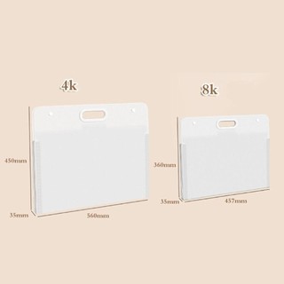 Túi đựng giấy vẽ tranh ITRUMPET, Thư mục tập tin chống nước bốn lớp, Túi vẽ di động đơn giản A2 / A3 / A4 4K / 8K / 16K Túi vẽ văn phòng trường học