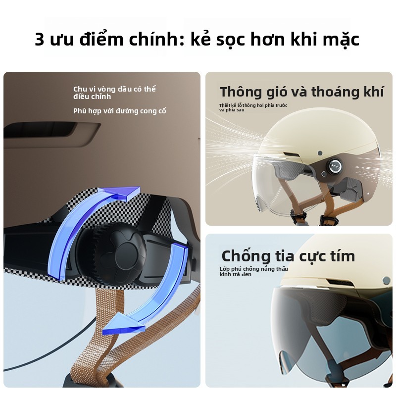 Mũ bảo hiểm xe máy hạng A thời trang, Mũ bảo hiểm nam / nữ, Đa năng bốn mùa, Chất liệu ABS, Giá trị có phụ kiện xe máy，nón bảo hiểm con heo，helmet fullface