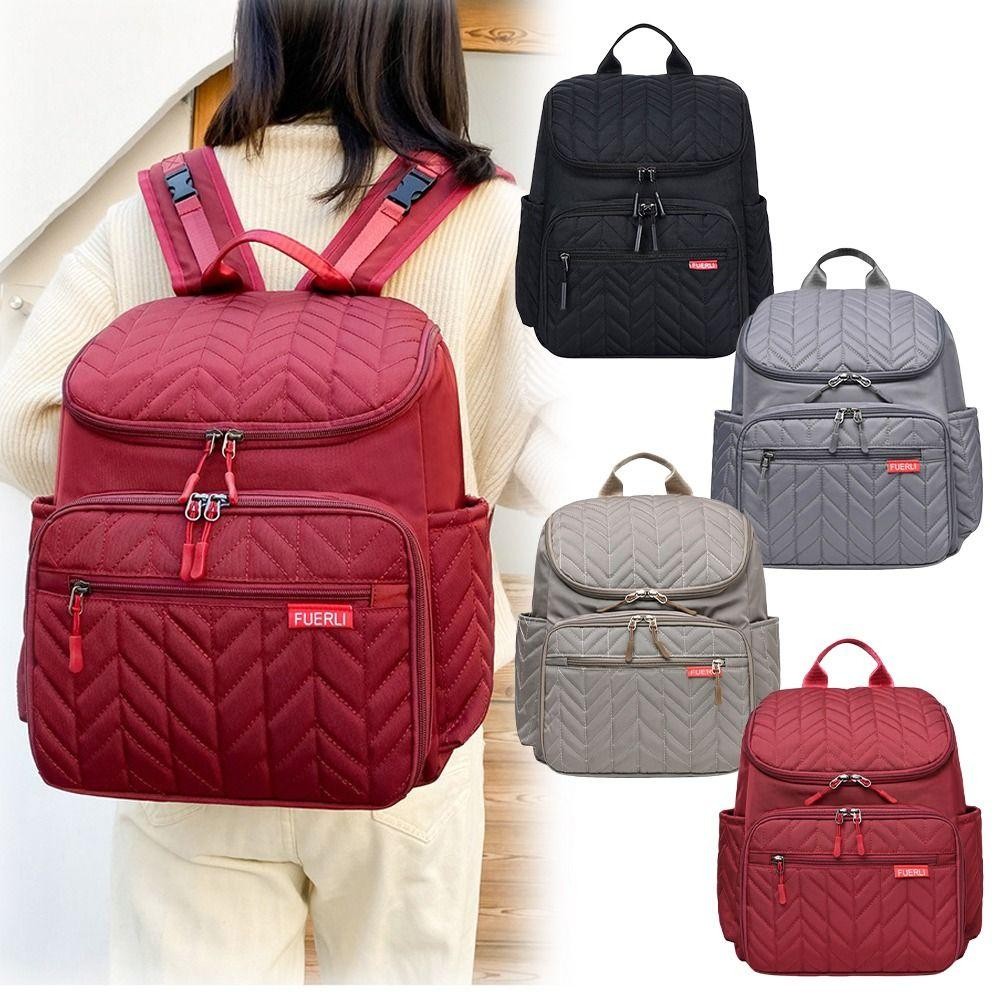 Túi đựng bà bầu WOAY, Túi đựng tã trẻ em đa chức năng bằng Nylon, Túi đựng trẻ em dung tích lớn nhẹ dành cho du lịch ngoài trời