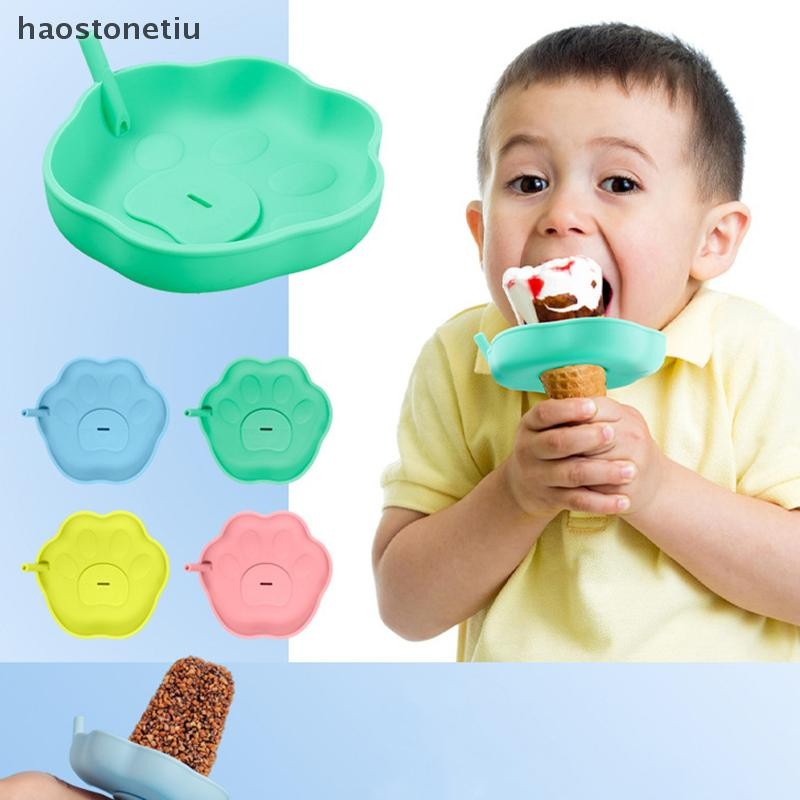 HA Silicone Popsicle Holders cho trẻ em, Hộp đựng đồ đông lạnh không lộn xộn có ống hút, Hộp đựng kem không lộn xộn cho trẻ em n