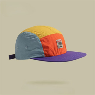 CLKLACEMASK Mũ bóng chày viền phẳng, Mũ Hip-hop 5 bảng phong cách Nhật Bản, Mũ chống nắng mỏng thoáng khí thông thường Mũ Unisex