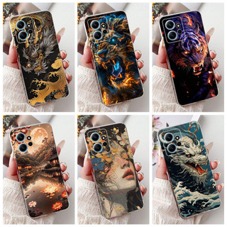 Dành Cho Xiaomi Redmi Note 12 4G Mới Cool Dragon Tranh Silicon Mềm TPU Ốp Lưng Điện Thoại