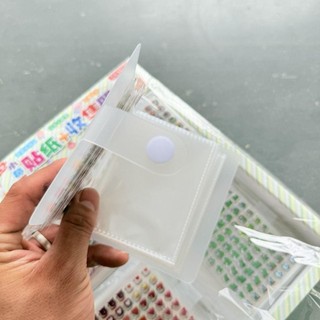 SEREN Sticker Sách lưu trữ, Album dán móng tay trong suốt rỗng, Kích thước ảnh di động 32 / 60 Khe đựng trong suốt Phụ kiện lưu trữ