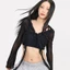 GIL Jazz Dance Scarf, Nhìn Xuyên Qua Dạo Phố Khăn Hip-hop, Eo Cao Bông Tai Kẹp Trang Trí Quần Jean Không Đều