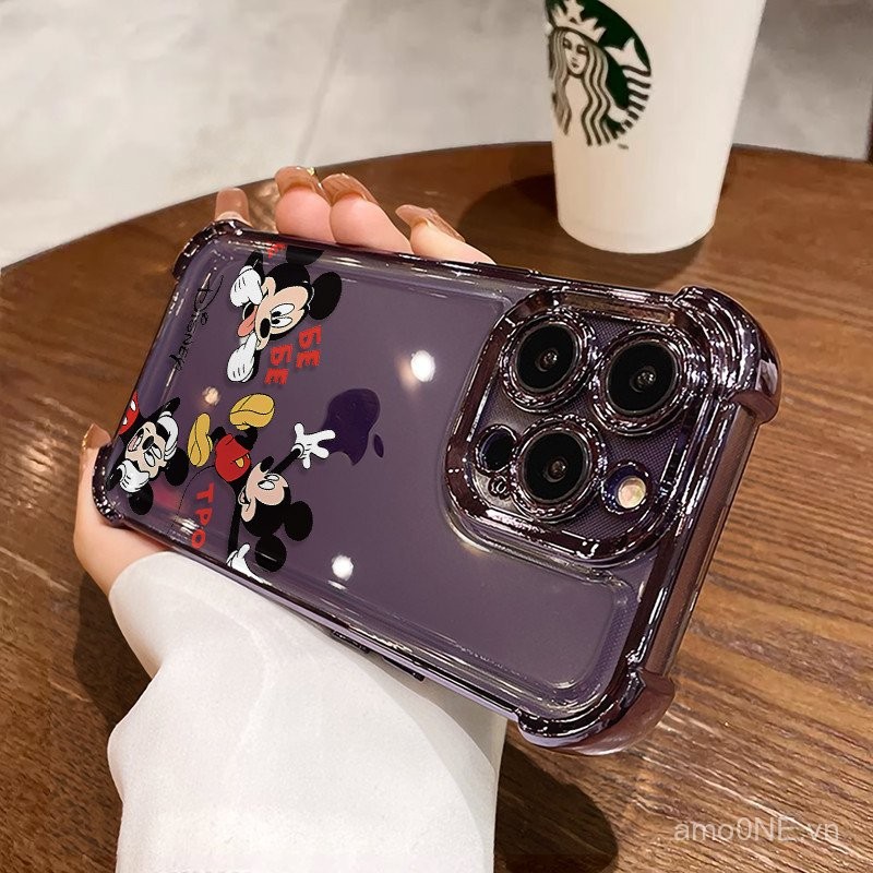 Ốp Lưng Chuột Mickey 3 in1 Cho Honor 400 Lite 400 PRO 100 PRO 200 300 PRO 300U Vỏ Điện Thoại Mềm Chống Rơi Vỏ Bảo Vệ Dễ Thương
