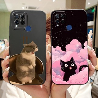 Dành Cho Realme C15 C12 C25 C25s Mới Thỏ Mèo Hoạt Hình Vỏ Bảo Vệ Ống Kính Silicon Mềm Vỏ Điện Thoại