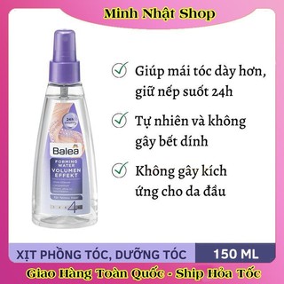 Bộ Kem làm phồng tóc, dầu dưỡng tóc, bột phồng tóc, xịt nước hoa tóc Balea của Đức- Date mới Đủ Bill