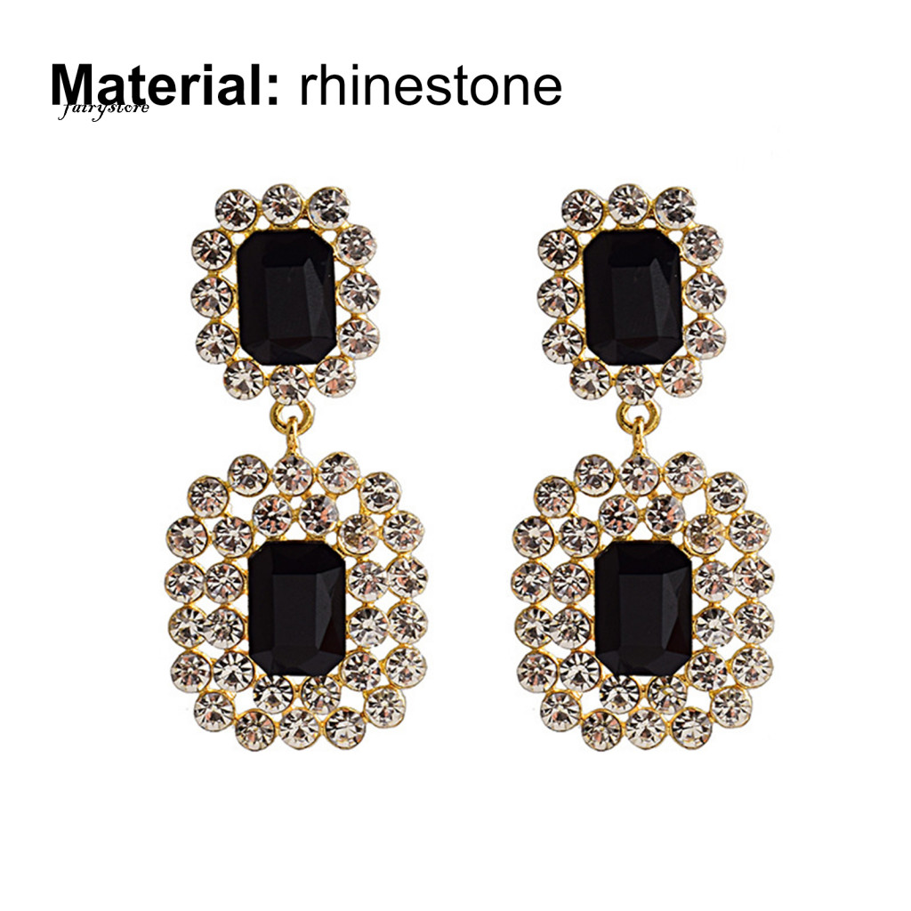 Fairystore| Bông tai thả dài dành cho nữ cho đám cưới Bông tai Dangle chống gỉ không phai màu