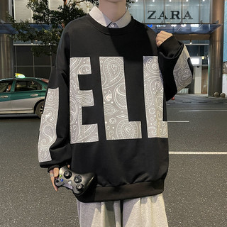 Áo Sweater Hello Cổ Tròn Sweater From Rộng Phong Cách Nam Nữ Phom Rộng Phong Cách -Nam Nữ Top Women Menswear