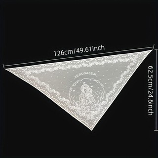 Khăn Ren MERIGGIARE, Thêu Mỏng Foulard Bandana, Màu Trơn Rỗng Khăn Trùm Đầu Cho Nữ