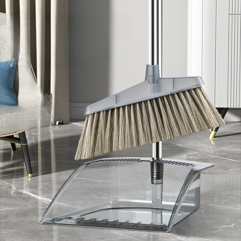 Bộ chổi quét nhà kèm hót rác 2 trong 1 Dinohome đa năng chất liệu ABS bền đẹp chống mài mòn