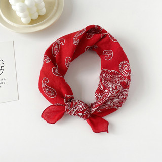 2025 Xuân Hè Mới Chống Nắng Khăn Hàn Quốc Và Nhật Bản Đặt Hàng 100% Cotton Khăn Vuông Nhỏ Khăn Trùm Đầu Nữ In Khăn Vải Lanh Cotton Khăn