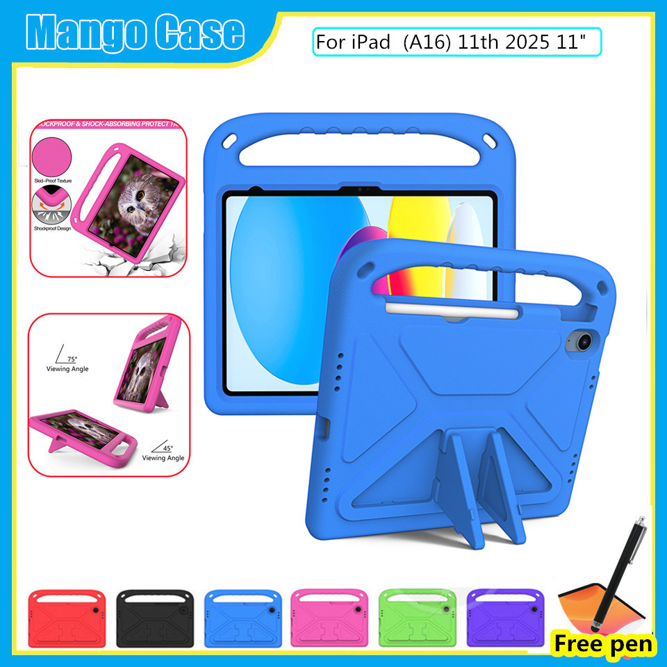 Ốp Lưng Cho iPad (A16) 11th 2025 11 "Vỏ An Toàn Cho Trẻ Em Máy Tính Bảng Bảo Vệ Chất Liệu Bọt Chống Sốc Vỏ An Toàn Và Chống Rơi