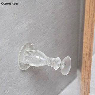 Queenten Silicone Tắt Tiếng Tự Dính Chặn Cửa Cản Cửa Hút Phía Sau Giữ Tường Bảo Vệ Cửa Ẩn QT