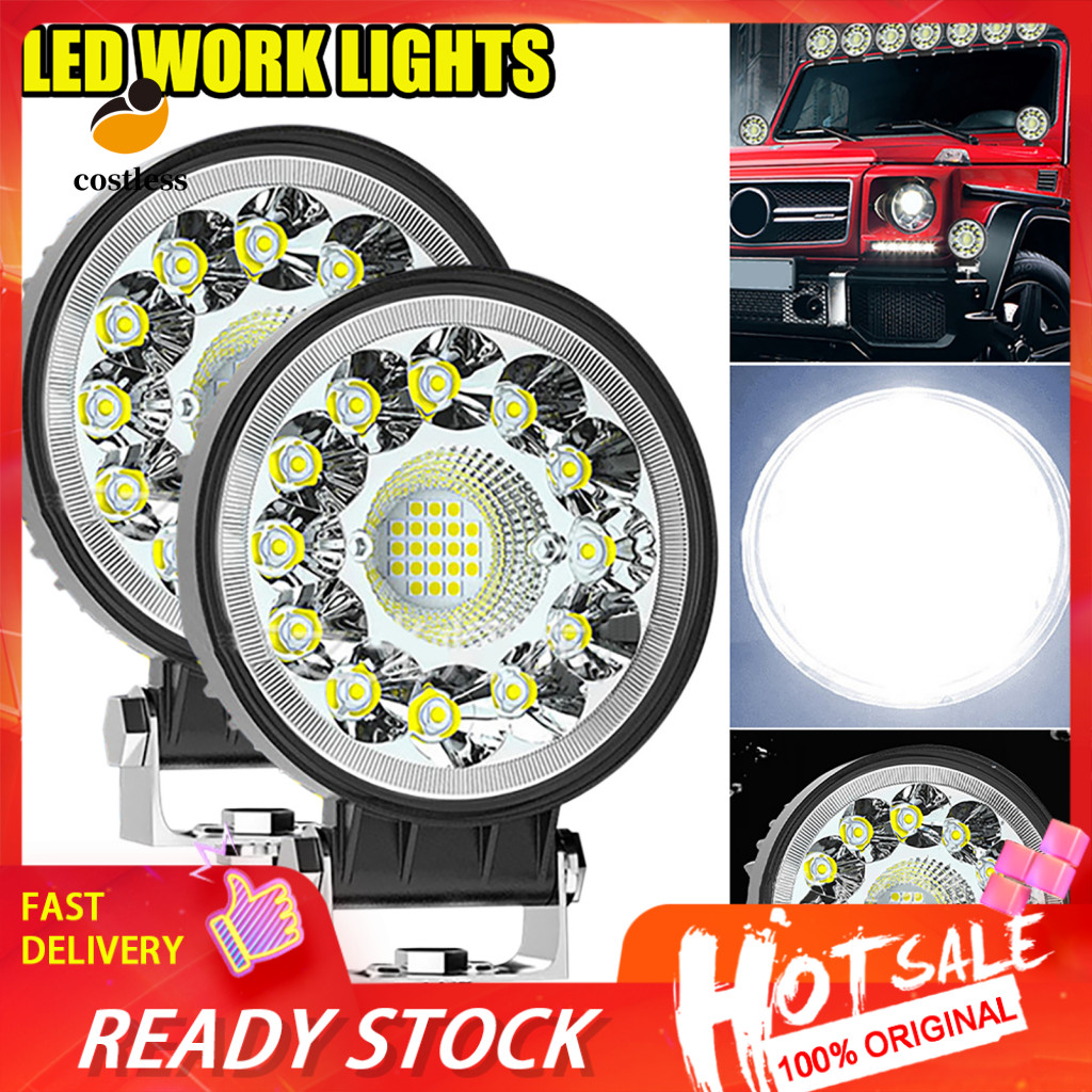 Đèn lái xe phía trước không tốn kém Tuổi thọ cao 6500K Đèn LED làm việc 4 Inch cho xe Jeep