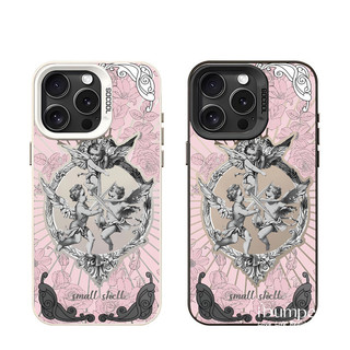 ibumpers Ốp Điện Thoại iPhone Vintage Cupid Họa Tiết Nghệ Thuật Cho IPhone 16 15 14 12 13 11 Pro Max IP 7 8 Plus X XS XR Ốp Lưng IMD Cứng Và Nhẵn