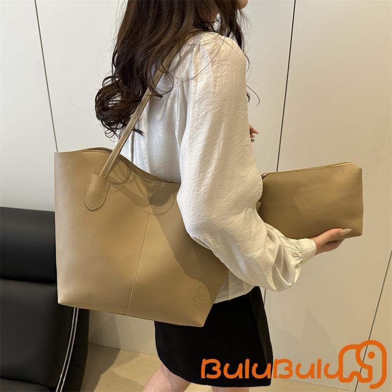 Túi xách nữ dung tích lớn Túi Tote PU đơn giản thời trang để làm việc Mua sắm hàng ngày Du lịch