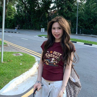 áo thun ôm body chất  kiểu nữ sexy áo style Xanh tím than mùa hè Eleclassm áo baby tee
