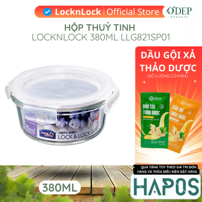 Hộp thuỷ tinh 380ml Chính hãng LocknLock LLG821SP01 - HAPOS OFFICIAL ...