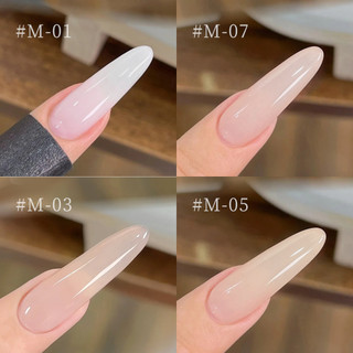 XEIJAYI Sữa Trà Gel Móng Tay Trong Suốt Màu Khỏa Thân, Keo Phototherapy Nghệ Thuật, Phù Hợp Cửa Hàng Móng
