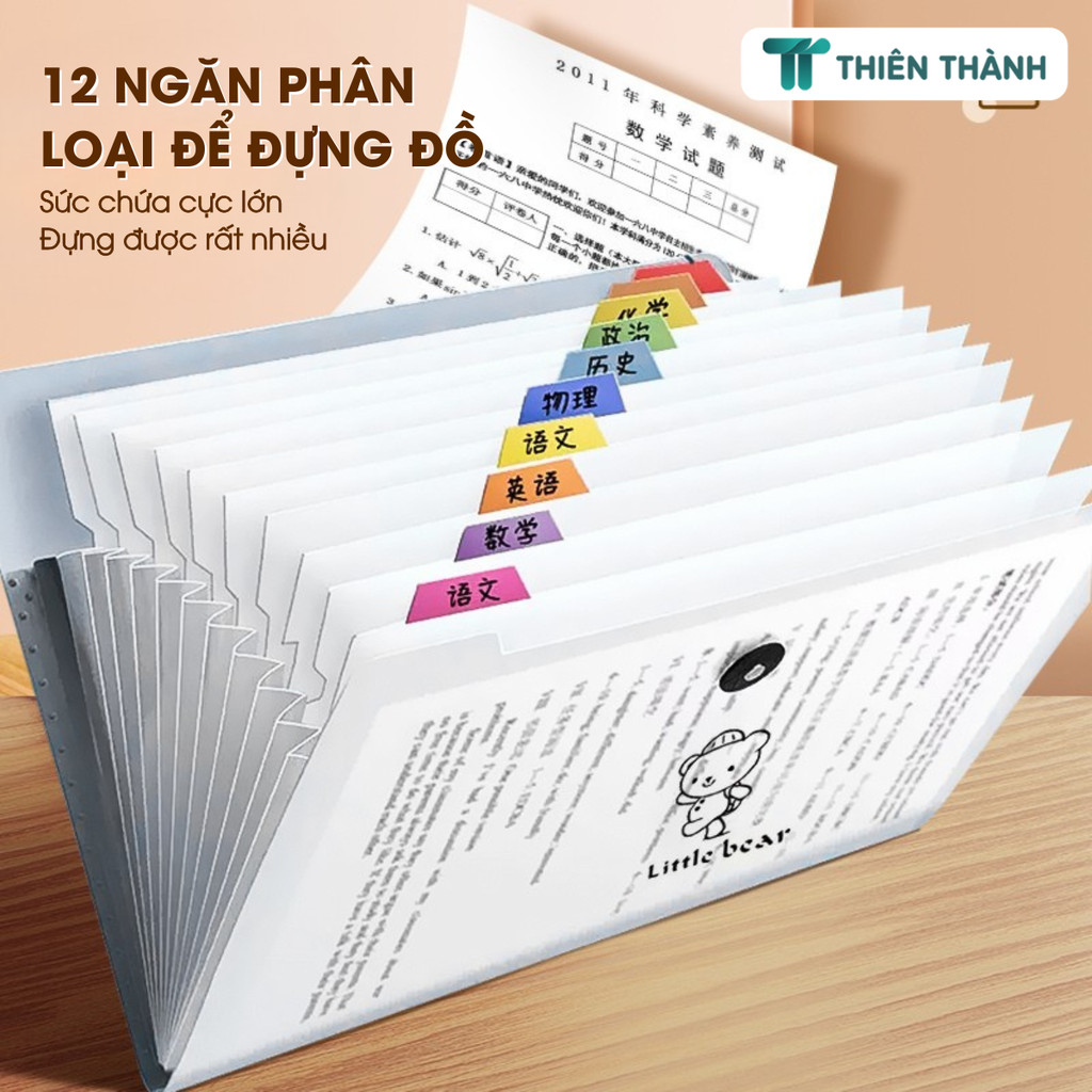 Tệp File Tài Liệu A4 Đa Năng - Túi Đựng Hồ Sơ Nhiều Ngăn, Phụ Kiện Văn Phòng Phẩm, Gọn Gàng Và Chuyên Nghiệp