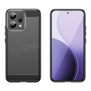 Dành Cho Oppo Reno14 Reno 14 14 Pro 14F Reno 13 Pro Reno15 Pro Max 5G 4G Màu Sắc Màu Da Cảm Giác Sợi Carbon Vỏ Điện Thoại TPU Mềm Silicon Chống Sốc Ốp lưng